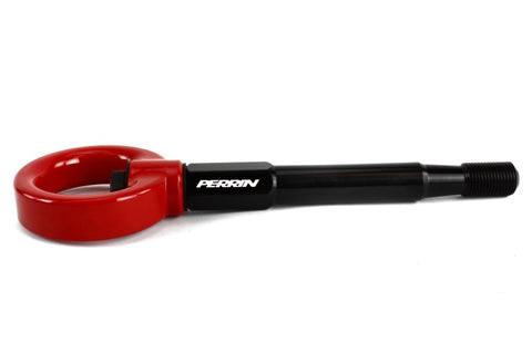 PERRIN 08-14 Subaru WRX/STI (Hatchback) Tow Hook Kit (Rear) - Red - PSP-BDY-250RD