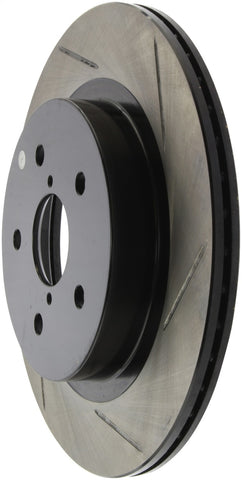 StopTech 16-17 Subaru WRX w/EyeSight Technology Sport Slotted Rear Left Rotor - 126.47037SL