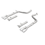 MagnaFlow Axle-Back, SS, 2.5in, Quad Split Rear 3.5in Tip 2015 Dodge Challenger R/T 5.7L - 19210