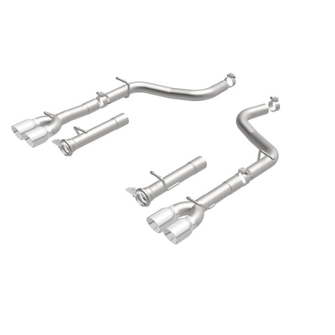 MagnaFlow Axle-Back, SS, 2.5in, Quad Split Rear 3.5in Tip 2015 Dodge Challenger R/T 5.7L - 19210