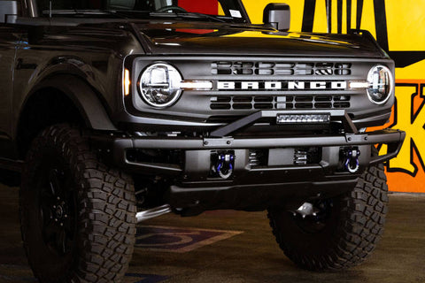 DV8 Offroad 21-22 Ford Bronco Factory Modular Front Bumper Bull Bar - LBBR-04