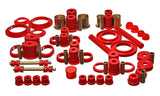 Energy Suspension 94-98 Ford Mustang Red Hyper-flex Master Bushing Set - 4.18112R