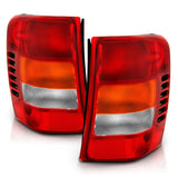 ANZO 1999-2004 Jeep Grand Cherokee Taillight Red/Clear Lens (OE Replacement) - 311308