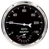 Auto Meter Old Tyme Black Tach/Speedo 5in. - 120mph & 8k RPM - 1770
