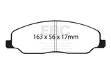 EBC 05-10 Ford Mustang 4.0 Ultimax2 Front Brake Pads - UD1081
