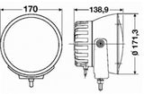 Hella Rallye 4000i Xenon Pencil Beam Compact - 6.693in Dia 35.0 Watts 12V D1S - 009094321