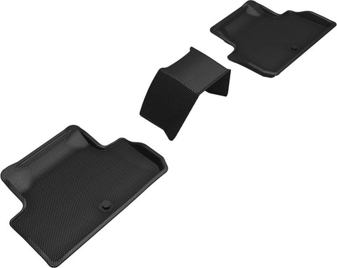 3D MAXpider 2019-2023 Genesis G70 Kagu 2nd Row Floormats - Black - L1GS00421509