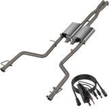 QTP 15-18 Dodge Challenger 5.7L 304SS Screamer Cat-Back Exhaust w/3in Tips - 430015