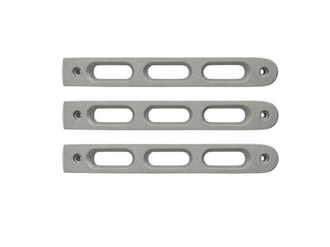 DV8 Offroad 2007-2018 Jeep JK Silver Slot Style Door Handle Inserts - Set Of 3 - D-JP-190026-AL-3