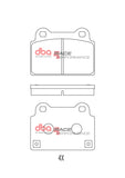 DBA 08-16 Mitsubishi Lancer Evolution Rear RP Performance Brake Pads - DB2215RP