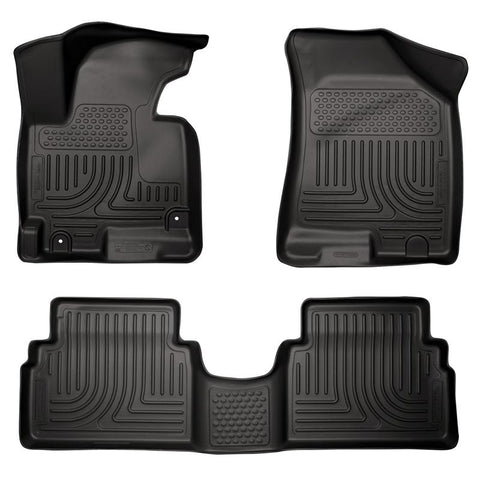 Husky Liners 11-12 Kia Sportage WeatherBeater Combo Black Floor Liners - 98861