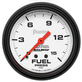 Autometer Phantom 66.7mm 0-15 PSI Mechanical Fuel Pressure Gauge - 5810