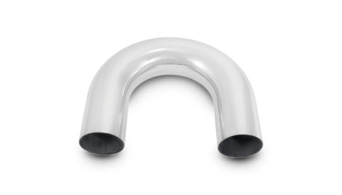 Vibrant 2in O.D. Universal Aluminum Tubing (180 degree Bend) - Polished - 2865