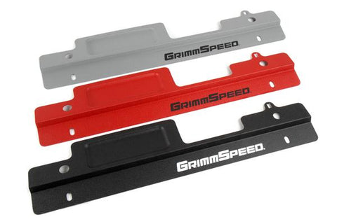 GrimmSpeed 02-07 Subaru Impreza/WRX / 04-07 STI Radiator Shroud w/Tool Tray - Black - 096005