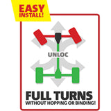 BD Diesel 2 Low UnLoc 2001-2014 Chevy 2500-3500 4WD /  2001-2013 Chevy 1500 4WD - 1030710