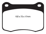 EBC 08+ Lexus IS-F 5.0 Yellowstuff Rear Brake Pads - DP41820R