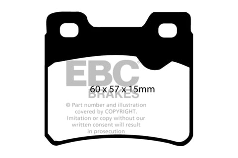 EBC 94-96 Saab 900 2.0 Turbo Redstuff Rear Brake Pads - DP3761C