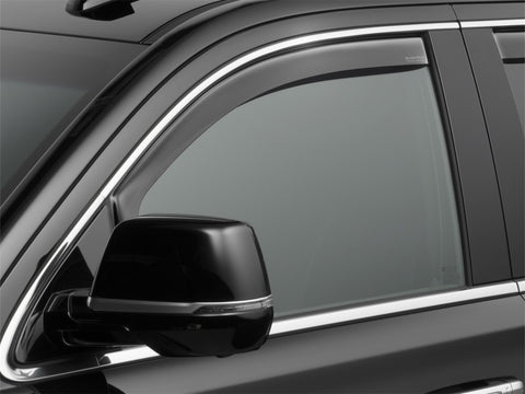WeatherTech 2020+ Ford Explorer Front Side Window Deflectors - Dark Smoke - 80954