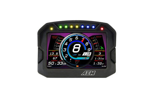 AEM CD-5G Carbon Digital Dash Display w/ Interal 10Hz GPS & Antenna - 30-5602
