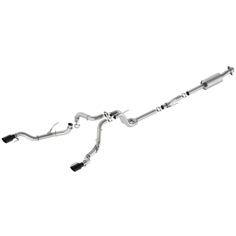 Ford Racing 21-24 F-150 Extreme Bumper Exit Exhaust - Black Tips - M-5200-FEBRB
