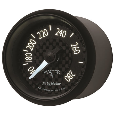 Autometer GT Series 52mm Mechanical 140-280 Deg F Water Temperature Gauge - 8031
