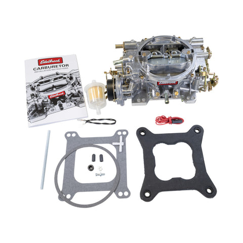 Edelbrock Carburetor Performer Series 4-Barrel 600 CFM Electric Choke Satin Finish - 1400