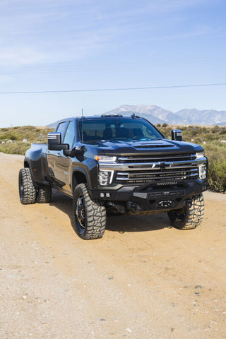 DV8 Offroad 20-23 Chevrolet Silverado 2500/3500 Spec Series Front Bumper w/ Winch - FBCS2-03