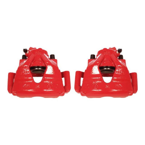 Power Stop 99-10 Volkswagen Beetle Front Red Calipers w/Brackets - Pair - S2014
