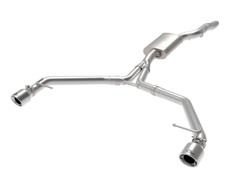 aFe MACH Force-Xp 13-16 Audi Allroad L4 SS Axle-Back Exhaust w/ Polished Tips - 49-36437-P