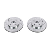 Power Stop 02-04 Ford Focus Front Evolution Drilled & Slotted Rotors - Pair - AR8168XPR