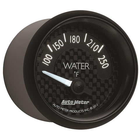 Autometer GT Series 52mm Short Sweep Electronic 100-250 Deg F Water Temperature - 8037
