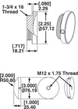 SPC Performance CUPPED 90A RUBBER FOOT - 25613
