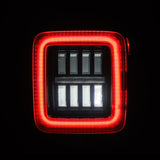 AlphaRex 18-23 Jeep Wrangler JL NOVA Prismatic LED Taillights Alpha-Black - 602010