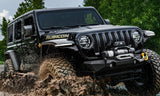 Bushwacker 18-21 Jeep Wrangler JL (2-Door & 4-Door) Flat Style Flares 4pc - Black - 11950-07
