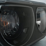ANZO 2008-2014 Dodge Challenger Crystal Headlights Black - 121526