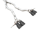 AWE Tuning Track Edition Cat-Back Exhaust for BMW G8X M3/M4 - Diamond Black Tips - 3020-42482