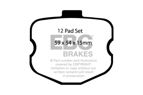 EBC 06-08 Chevrolet Corvette (C6) 7.0 (Z06) Yellowstuff Front Brake Pads - DP41771R