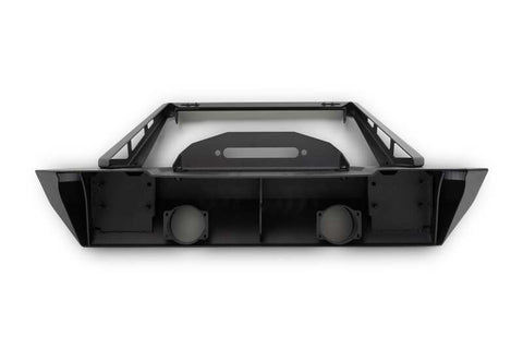 DV8 Offroad 07-23 Jeep Wrangler/Gladiator JT/JK/JL FS-25 Stubby Front Bumper w/Plated Bull Bar - FBJL-06