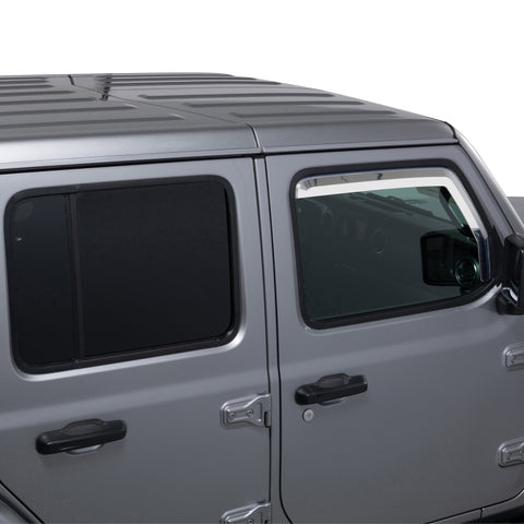 Putco 20-21 Jeep Gladiator JT/JL Element Chrome Window Visors (Front Only) - 480220