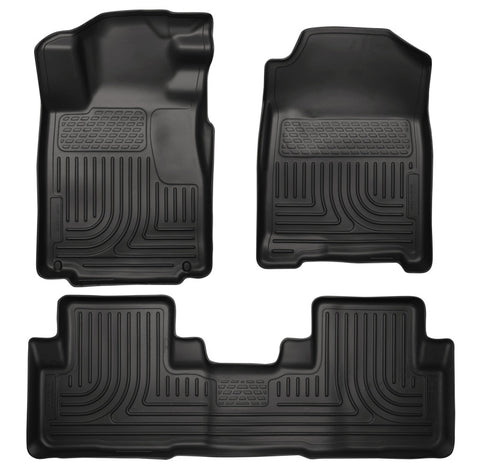 Husky Liners 11-12 Dodge Charger/Chrysler 300 WeatherBeater Combo Black Floor Liners - 98061