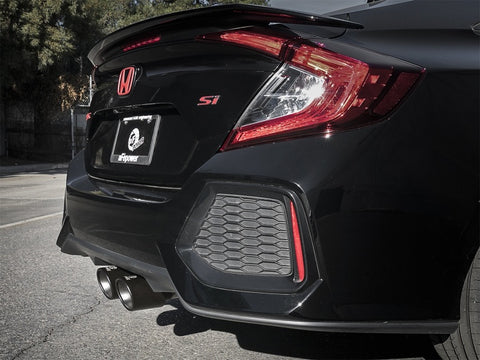 aFe Takeda 3in 304 SS Cat-Back Exhaust w/ Dual Center Black Tips 17+ Honda Civic Si (2dr) I4 1.5L - 49-36618-B