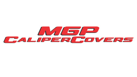 MGP 2 Caliper Covers Eng Front Silverado Yellow Finish Blk Char 05 Chevy Silverado 1500 - 14238FSILYL