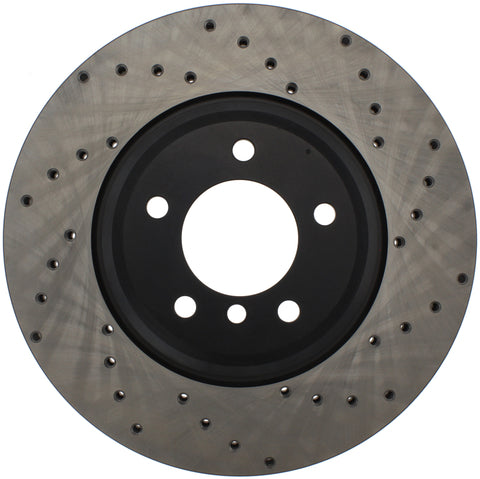 StopTech 07-10 BMW 335i Cross Drilled Left Front Rotor - 128.34093L