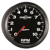 Autometer Sport-Comp II 5 inch 0-10000 RPM In Dash Tachometer - 3698