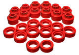 Energy Suspension 92-99 GM Denal XL/Suburban 2WD/Yukon XL 2WD Red Body (Cab) Mount Set - 3.4148R