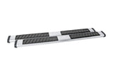 Dee Zee Universal Tubes - 6In Oval - Black Tread Aluminum (ExtCab) - DZ16412