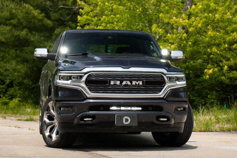 Diode Dynamics Stealth Bumper Light Bar Kit for 2019-Present Ram - White Combo - DD7627