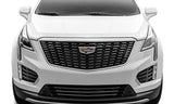 AVS 17-18 Cadillac XT5 Aeroskin Low Profile Hood Shield - Chrome - 622133
