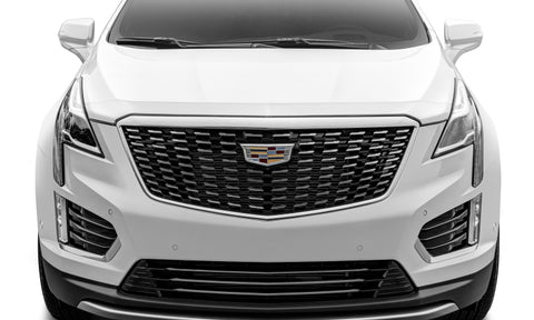 AVS 17-18 Cadillac XT5 Aeroskin Low Profile Hood Shield - Chrome - 622133