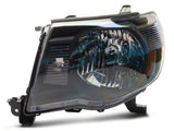 Raxiom 05-11 Toyota Tacoma Axial Series OE Replacement Headlights- Blk Housing (Clear Lens) - TT26260